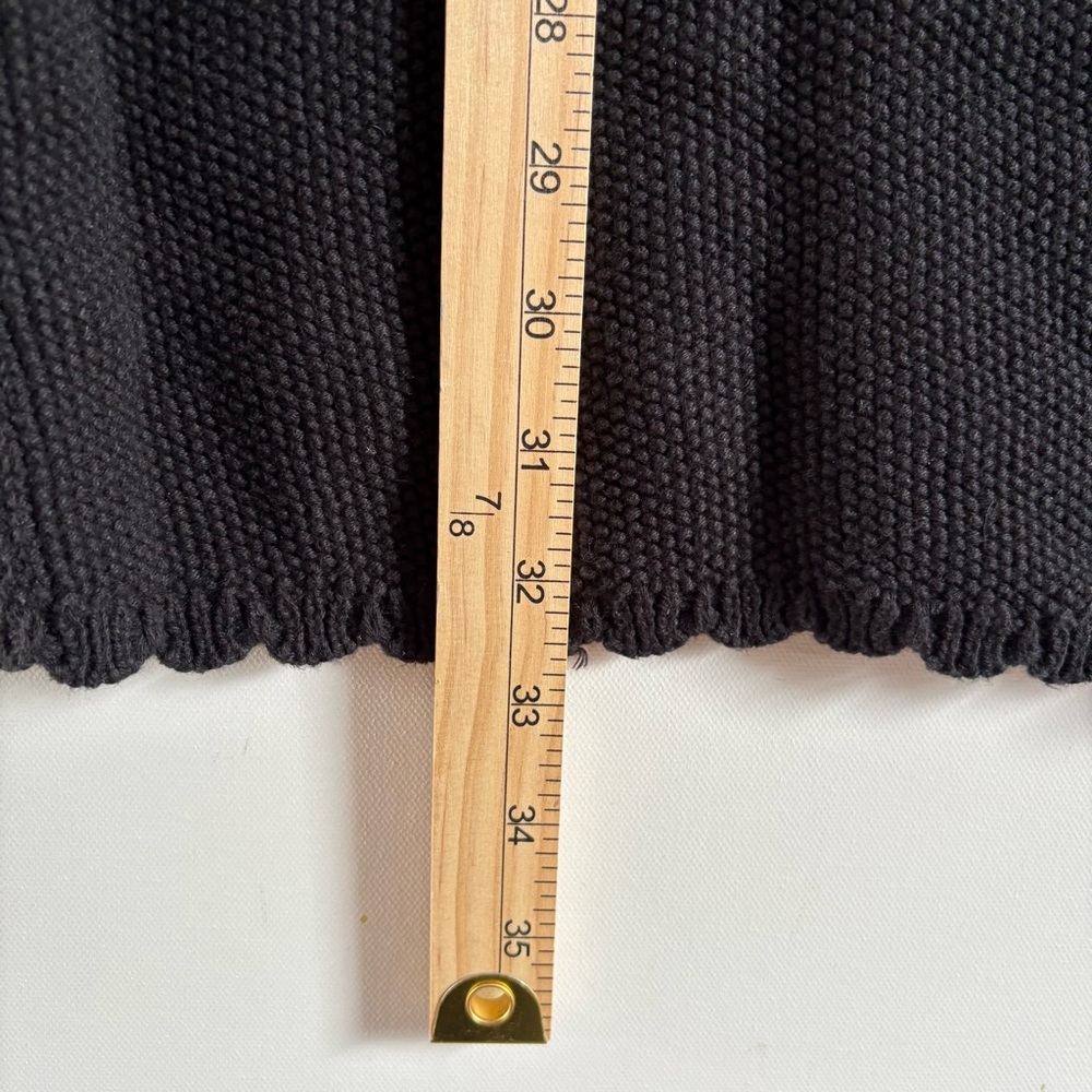 Wild Fable Women's L Rosette Motif Sweater Knit Sleeveless Black Mini Dress Y2K - Picture 9 of 10